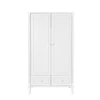KINDERKLEIDERSCHRANK Bianka, 2-türig – ideal für das Kinderzimmer - Weiß, Holzwerkstoff (100/182.8/53cm) - RAUMHIRSCH FURNITURE