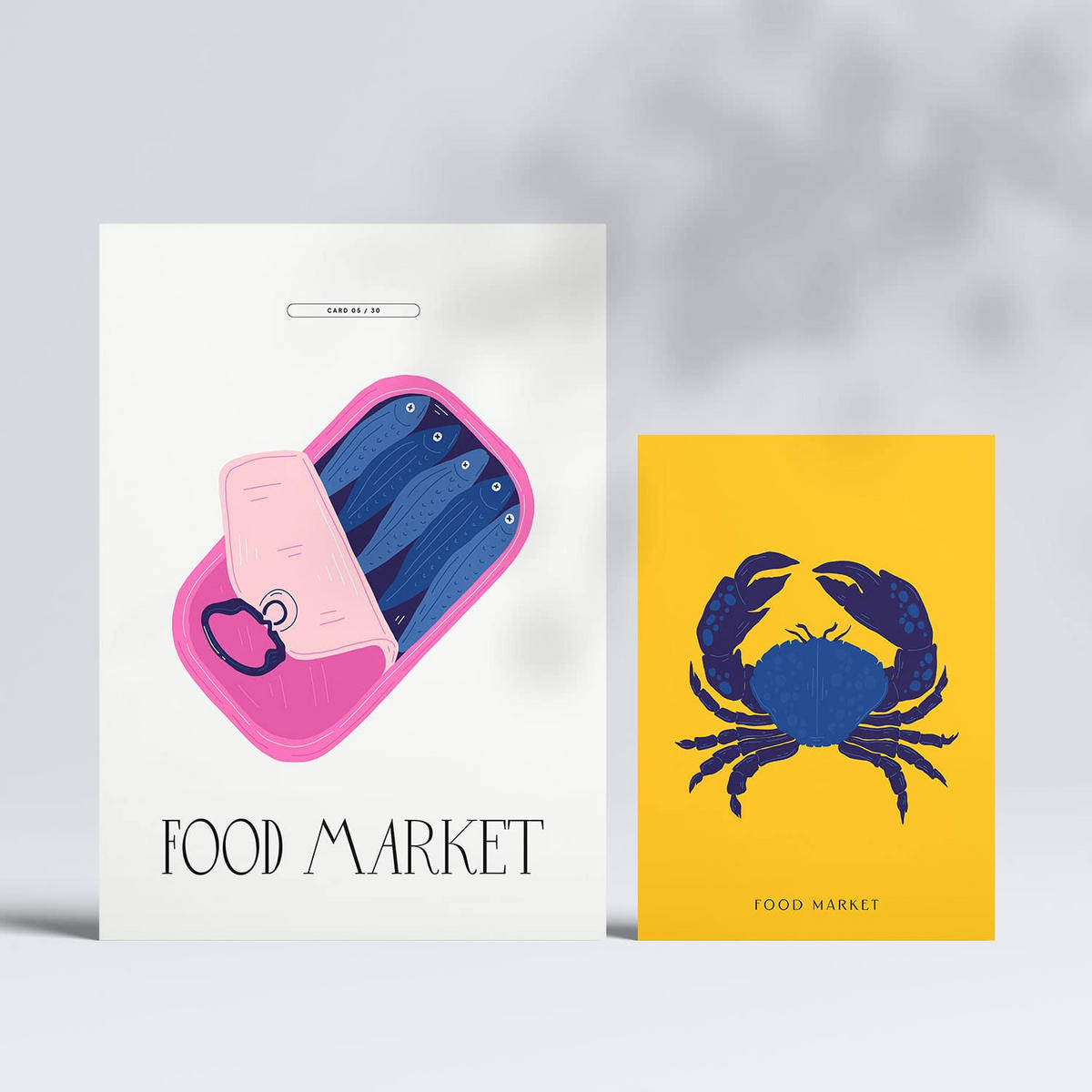 POSTER Set Mit 6 Lebensmittel Und Ernährungs Meeresfrüchte A3 & A4 Rahmenlos - Klar, Papier (29/3cm) - Nacnic