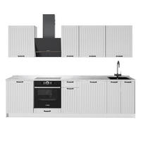 KUCHYNKA Fame-Line, Biely vidiecky dom/biely, 280 cm, AP Marble - biela, kompozitné drevo (280/82/60cm) - Vicco