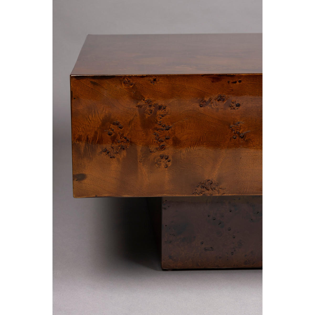 COUCHTISCH Quinn 90x90 cm Walnussfarbe - Braun, Holz (90/90/40cm) - Dutchbone