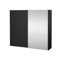 SCHIEBETÜRENSCHRANK, Como, Schwarz, Holzwerkstoff, 244 x 67 x 221 cm - Schwarz, Holzwerkstoff (244/221/67cm) - ebuy24
