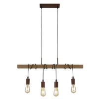 HÄNGELEUCHTE Balken Braun Natur - Braun, Holz (70/6/150cm)