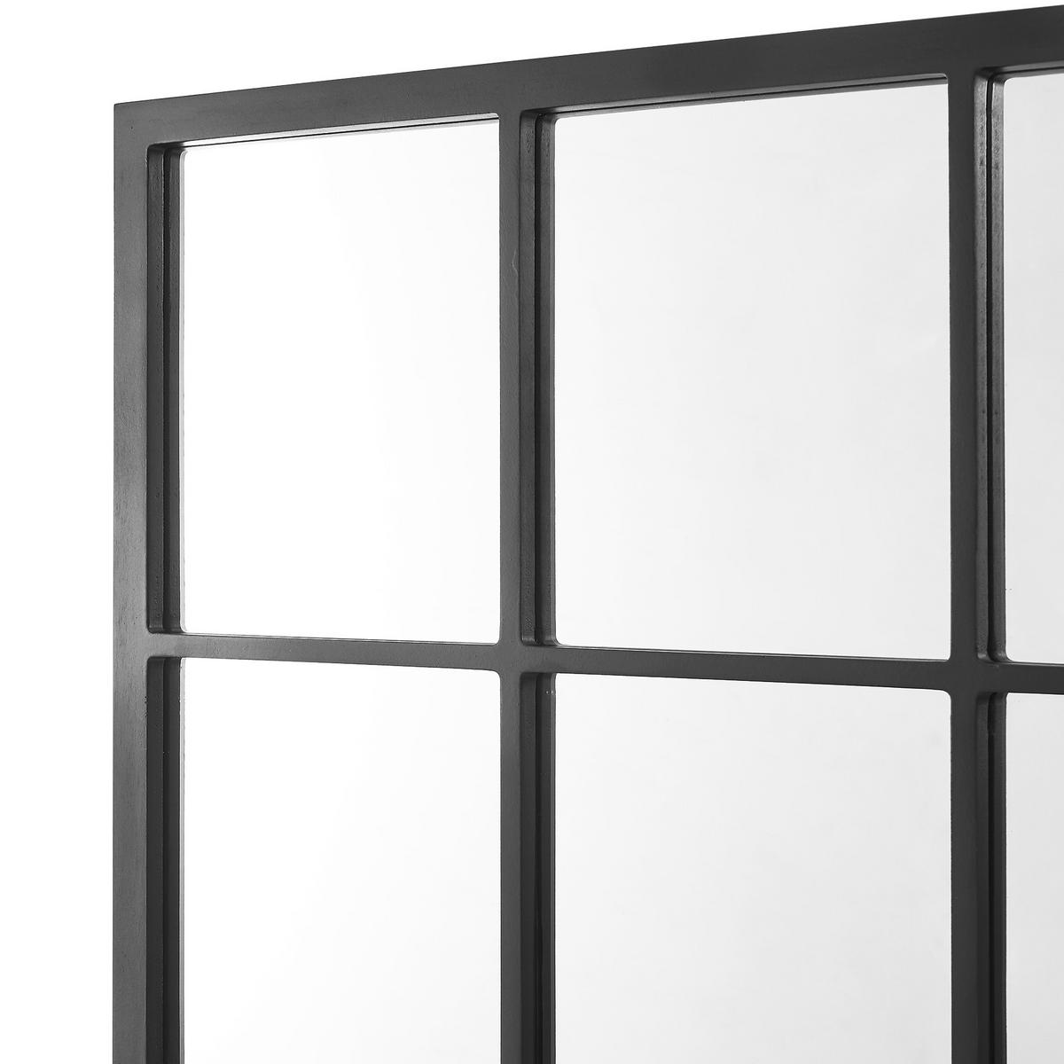 WANDSPIEGEL Cupello - Schwarz, Glas/Holzwerkstoff (60/90/1.8cm) - [en.casa]