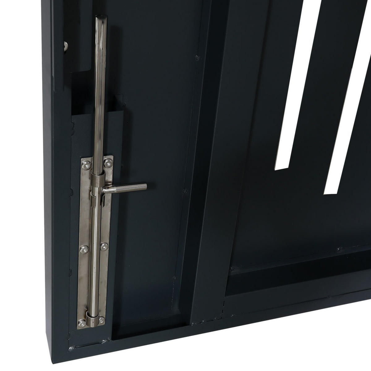 MÜLLTONNENBOX 154x160x136cm Anthrazit Müllcontainerbox - Grau, Metall (160/154/136cm) - PROREGAL