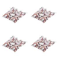 SITZKISSEN Blaze - Mehrfarbig - 46/46/8 cm - 4er-Set - Multicolor, Textil (46/8/46cm) - Madison