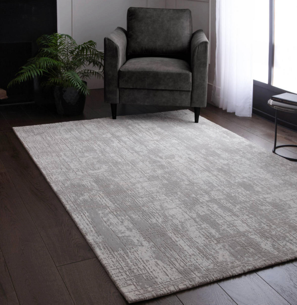 TEPPICH modern Wohn-/Schlafzimmer ZUKA SYNO Grau 120 x 170 cm - Grau, Textil (120/170cm) - Novatrend