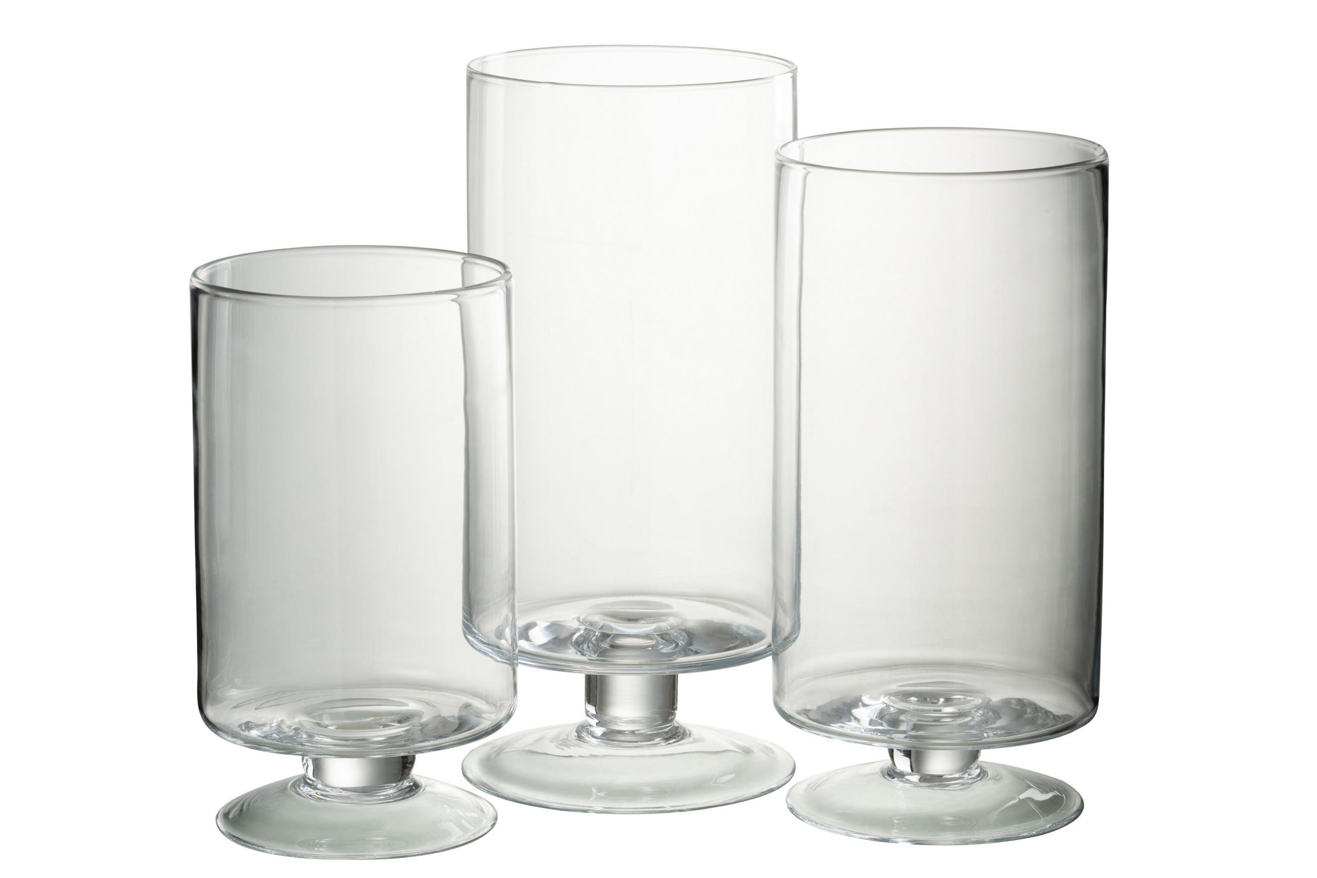 KERZENHALTER FLAMMENKELCH - Glas - Transparant - L - Transparent, Glas (16/33.5cm) - J-Line