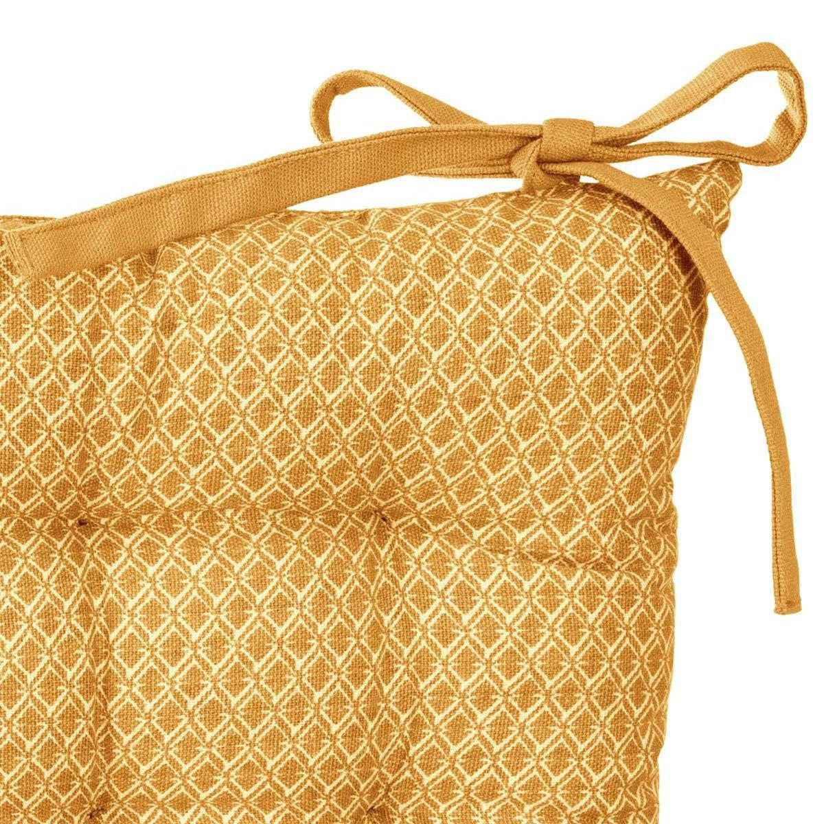 STUHLKISSEN Otto 38/38 cm - Gelb, Naturmaterialien (37cm) - Atmosphera Createur d´interieur