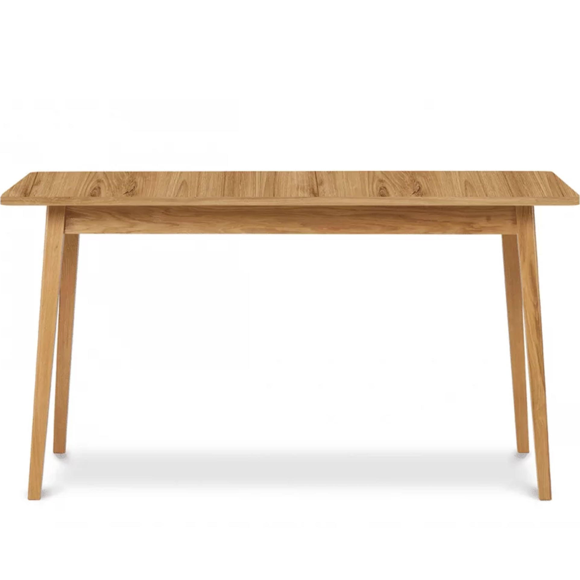 AUSZIEHBARER-ESSTISCH FRISK Skandinavischer Stil, beige - Eichefarben/Beige, Eichenholz/Holzwerkstoff (90/160/75cm) - KONSIMO®