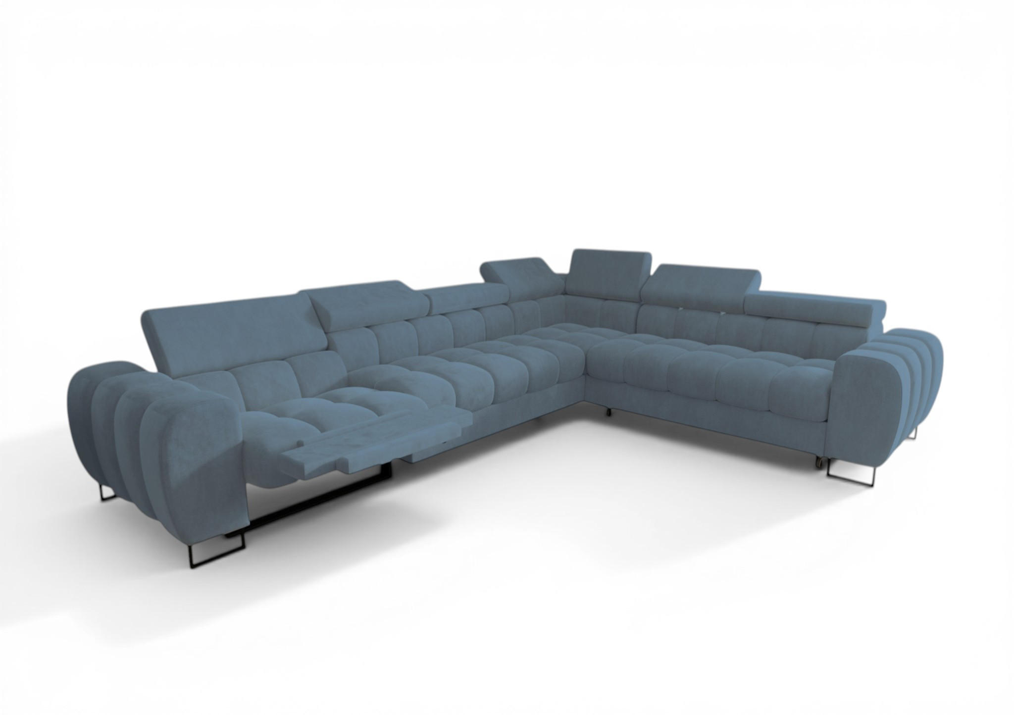 Fun Möbel Ecksofa Türkis 330x260 cm
