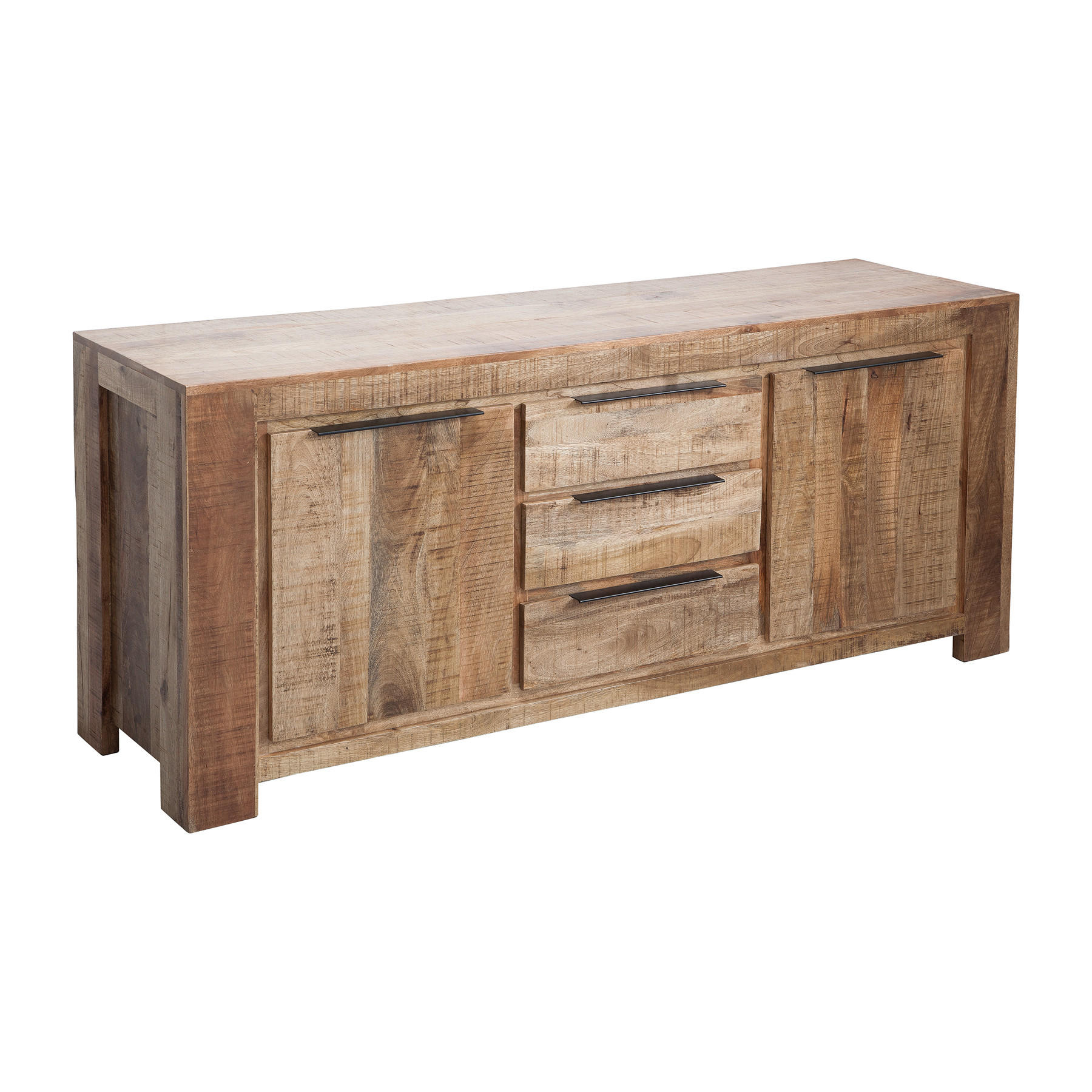 SIDEBOARD IRON CRAFT Mango Natur 175 cm - Naturfarben, Holz/Metall (174/76/50cm) - riess-ambiente