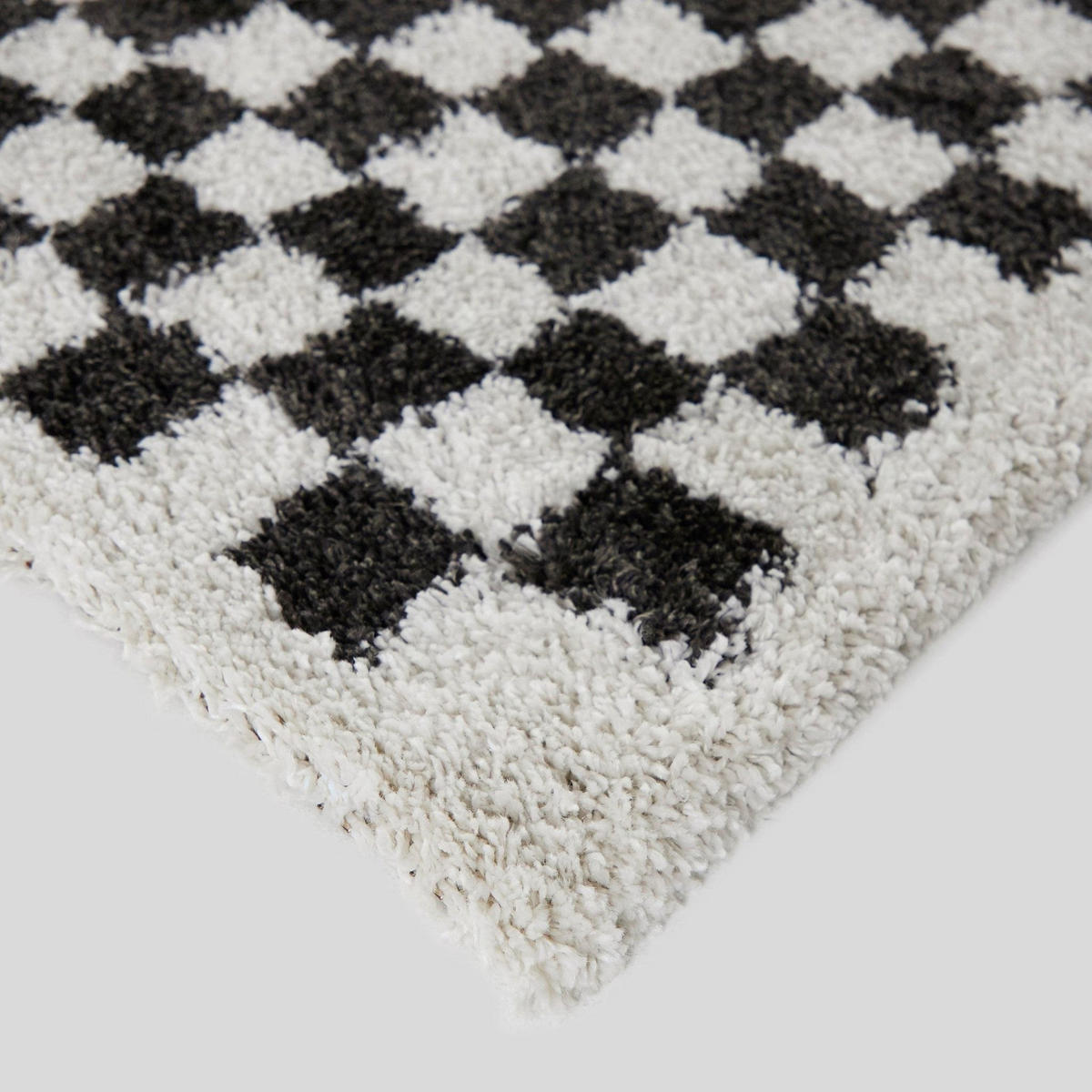 TEPPICH weich komfortabel schwarz schwarz - Schwarz, Textil (120/170cm) - AFK Living