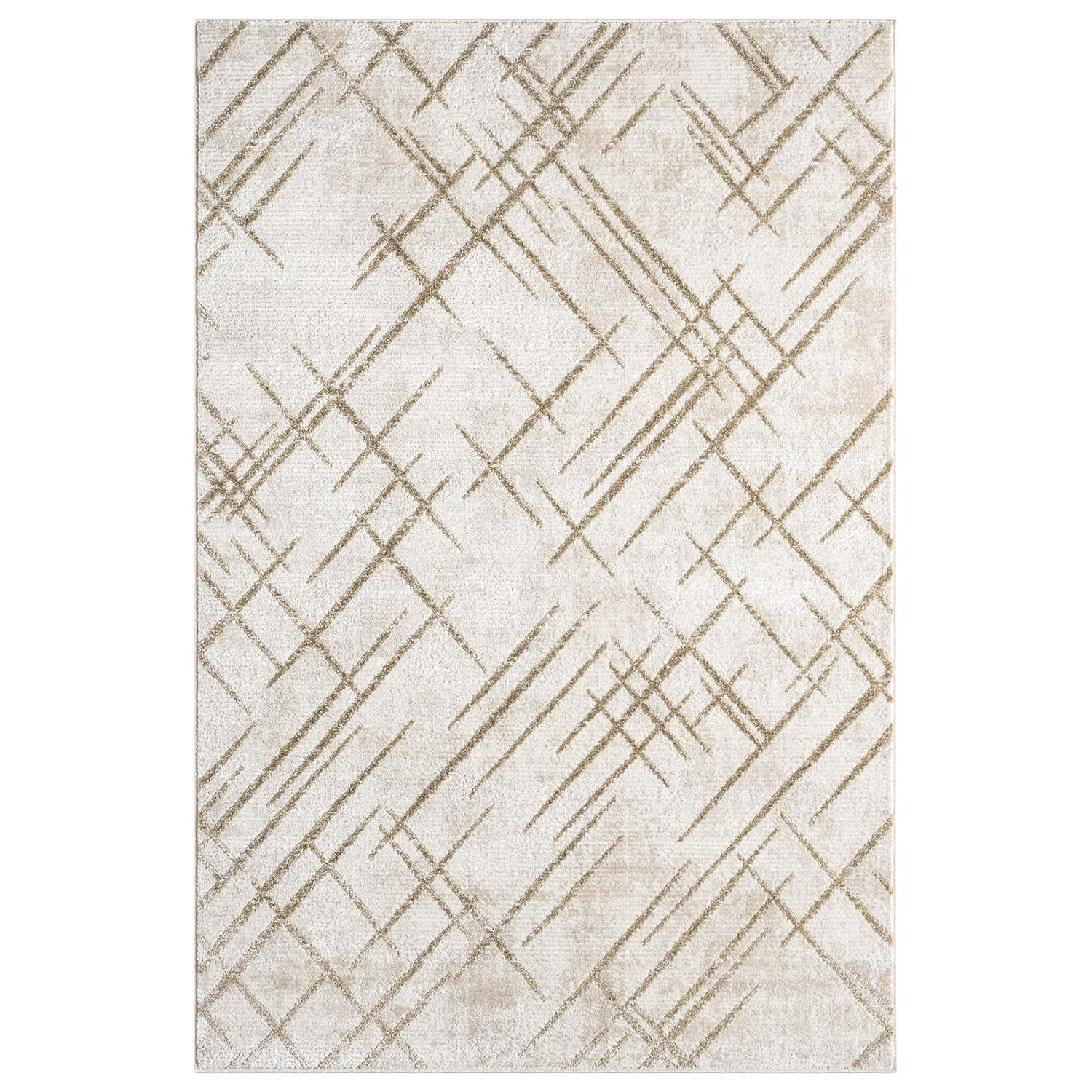 KURZFLOR-TEPPICH Antik 245 Creme 160x230 cm - Creme, Textil (160/230cm) - carpet city