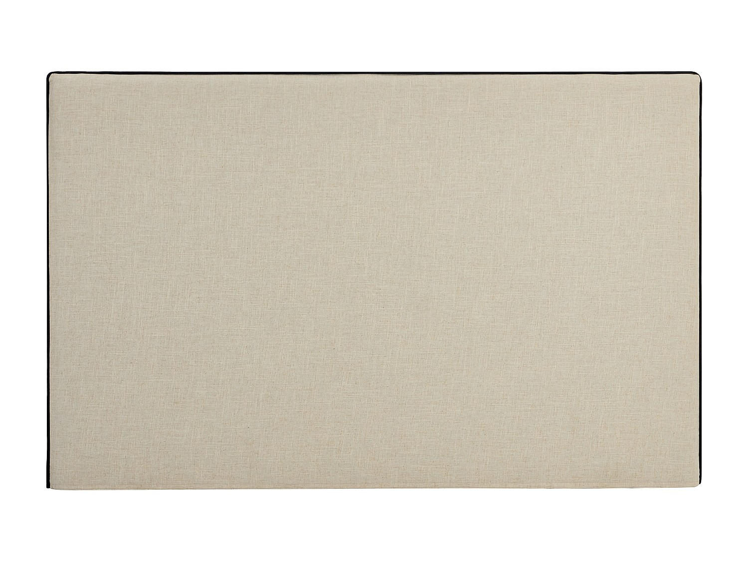 BETTKOPFTEIL - 2 -Sitzer - Leinen - schwarz, beige - CHESMA - Beige, Textil (149/110/8cm) - Vente-Unique