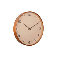WANDUHR Acento Ø40 cm - Braun, Holz (40/40/5cm) - Karlsson