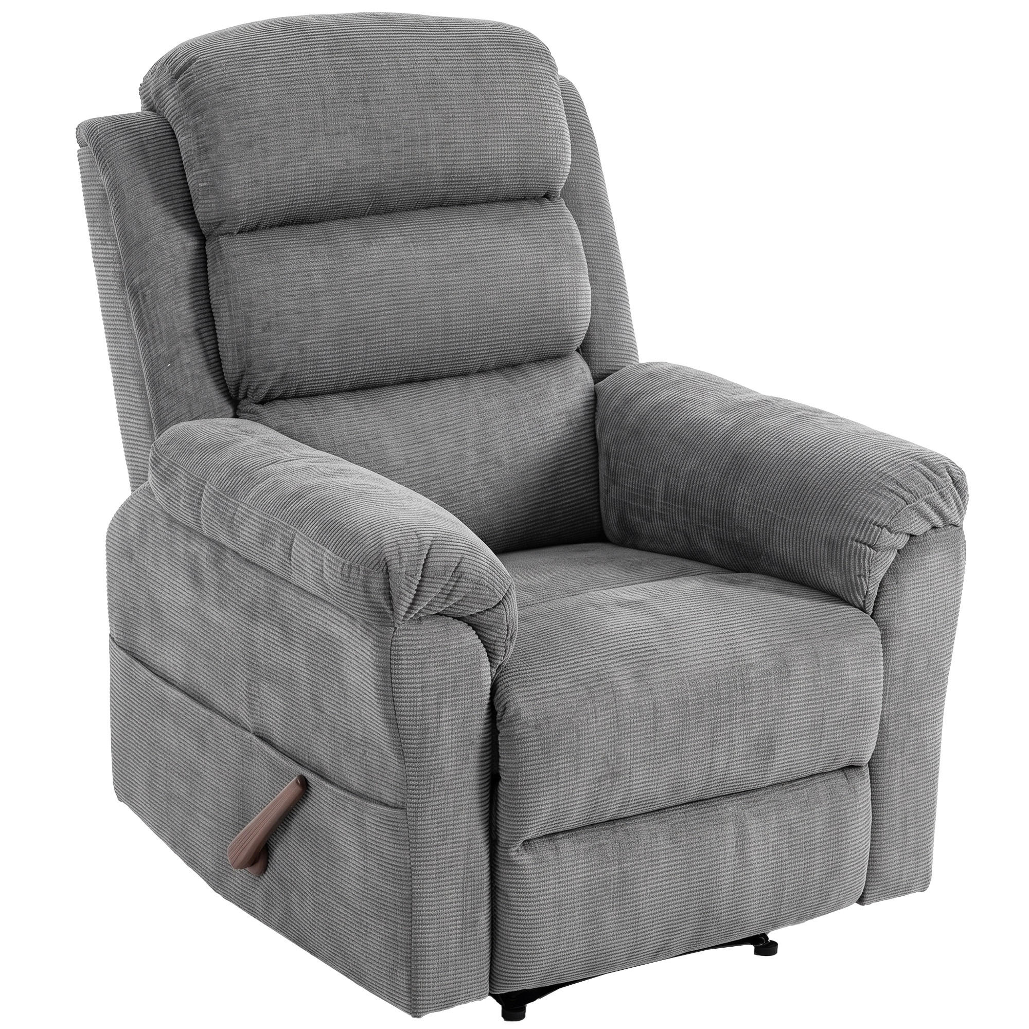 MASSAGESESSEL Polyester Grau - Grau, Textil/Metall (87/109/95cm) - HOMCOM