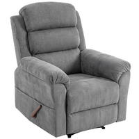 MASSAGESESSEL Polyester Grau - Grau, Textil/Metall (87/109/95cm) - HOMCOM