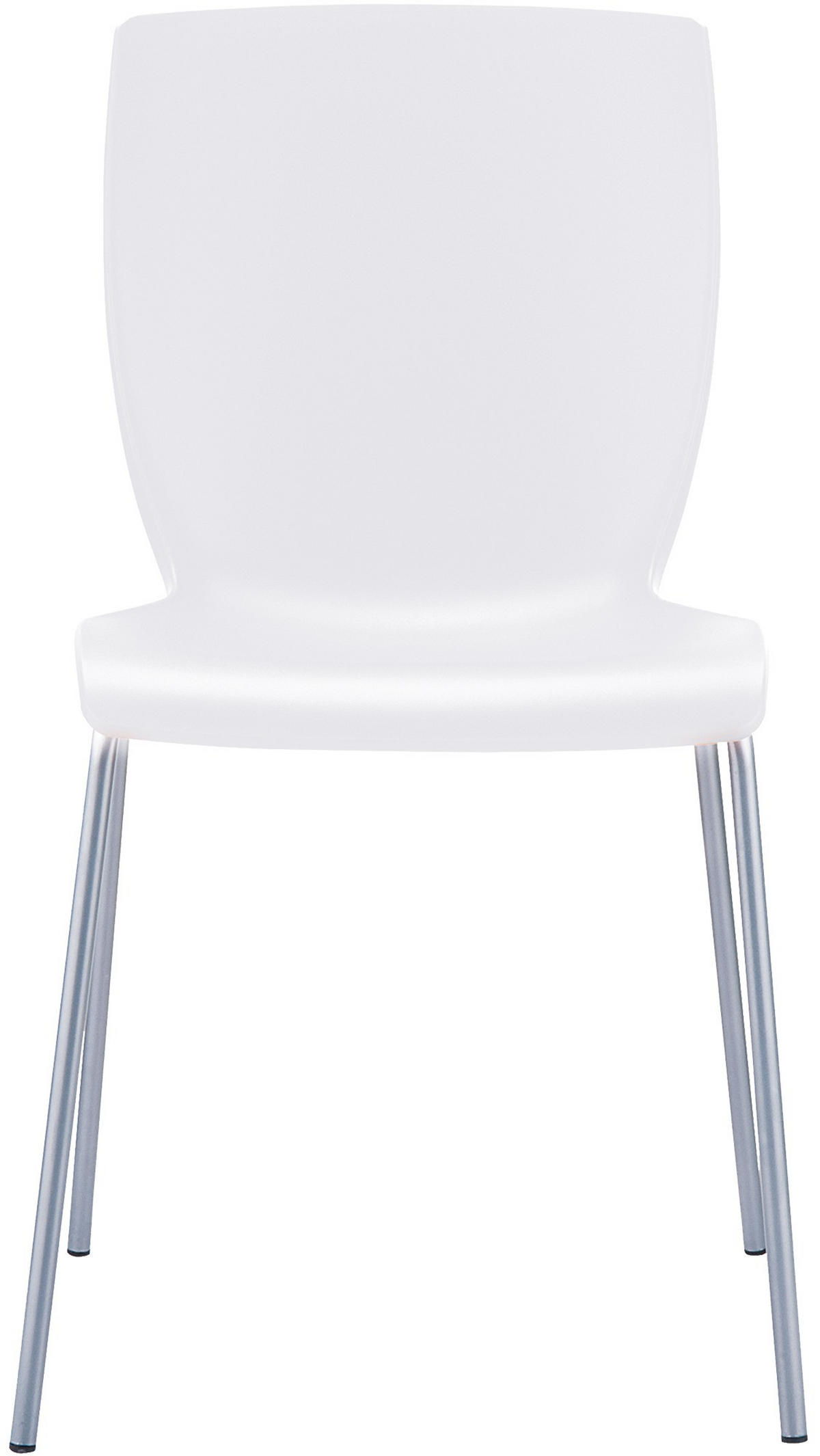 STAPELSTUHL Kunststoff weiß - Weiß, Kunststoff/Metall (47/80/50cm) - CLP