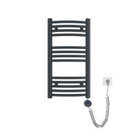 HANDTUCHHEIZKÖRPER elektrisch gebogen Anthrazit 75/40/5,6 cm - Anthrazit, Metall (40/75/5.6cm) - EMKE