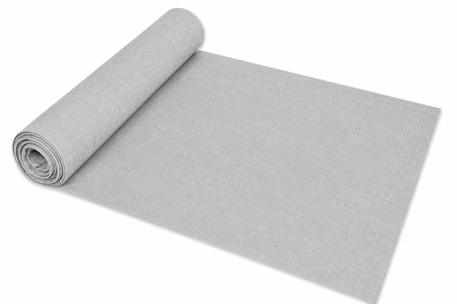 TISCHLÄUFER 40/100 cm Silber Leinenoptik - Silberfarben, Textil (40/100cm) - TiborTex