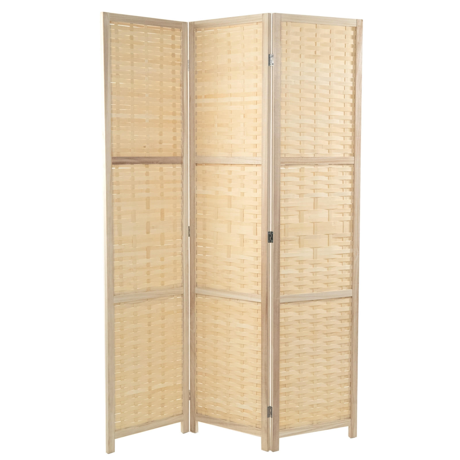 RAUMTEILER Bambu 3-tlg. Bambus Holz natur - Naturfarben, Holz (120/170/3cm) - DESIGN DELIGHTS