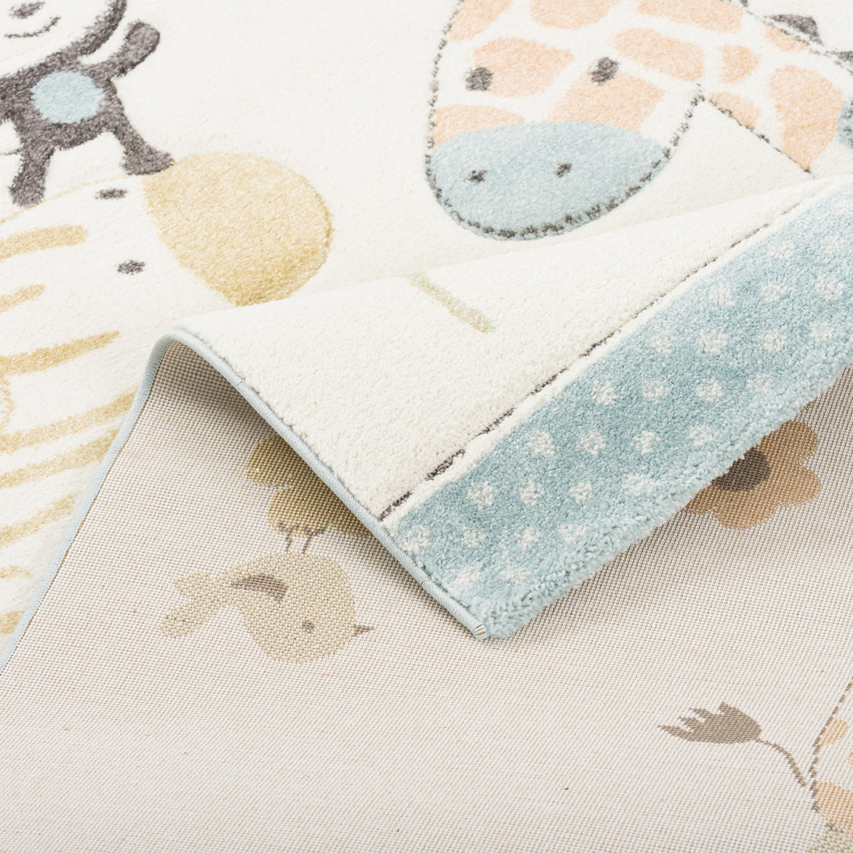 KINDER TEPPICH MAUI KIDS SAFARI TIERE - Multicolor, Textil (200/290cm) - Pergamon