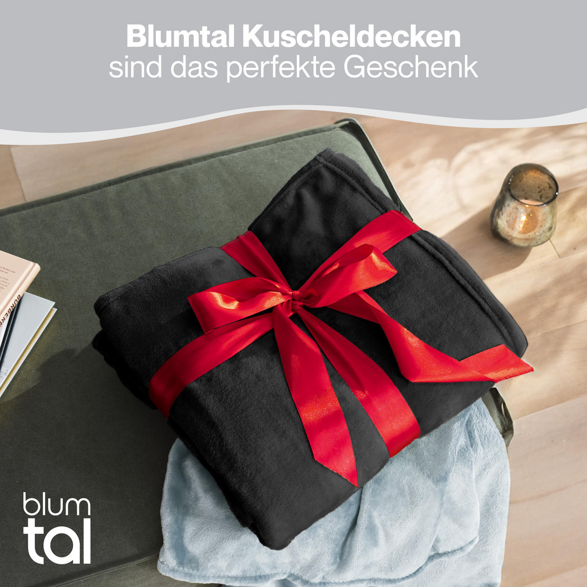 KUSCHELDECKE Anton 220/240 cm, Anthrazit - Anthrazit, Textil (220/240cm) - Blumtal
