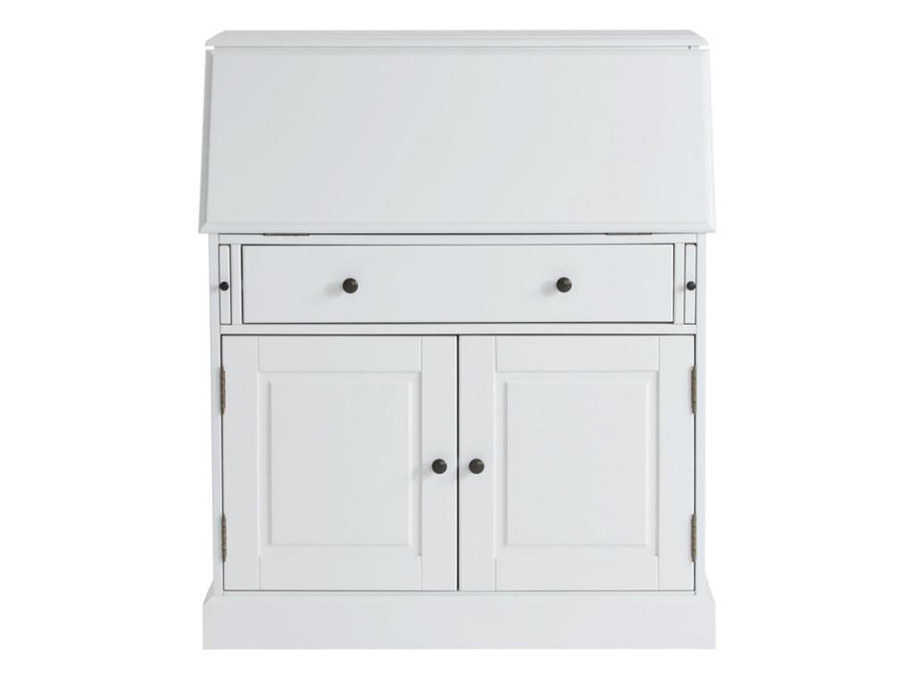 SEKRETÄR - MDF & Kiefernholz - Weiß - CLEORE - Weiß, Holz (93/40/110.8cm) - Vente-Unique