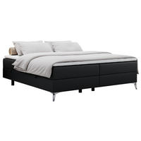 BOXBETT LESS 160/200 Schwarz Kunstleder - H4 - Schwarz, Holz/Textil (160/200cm) - MKS