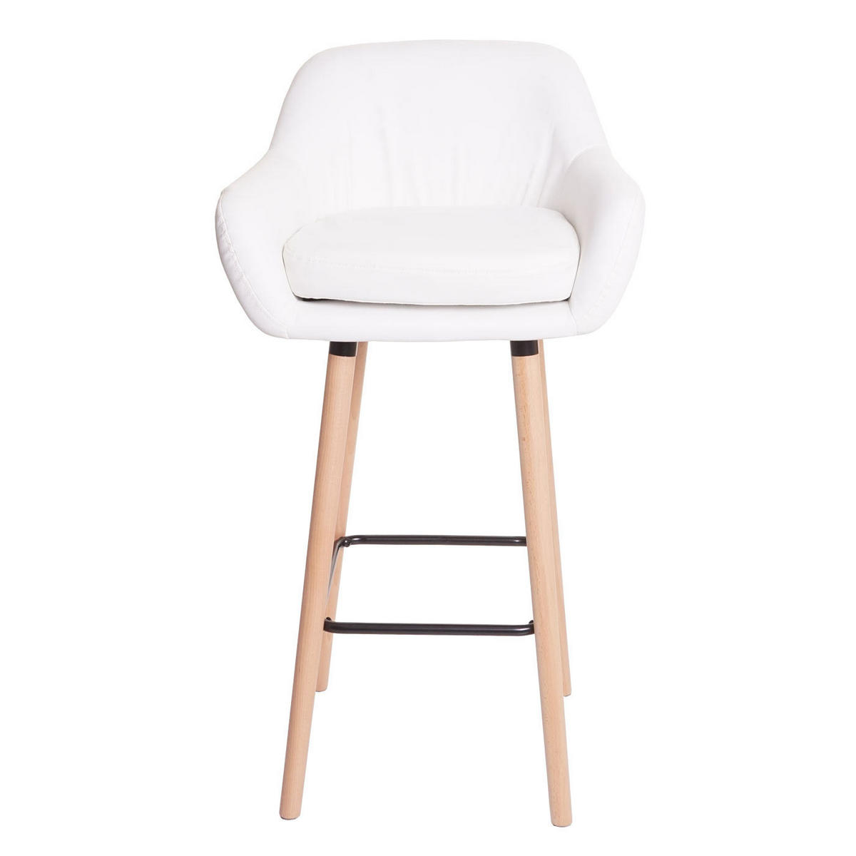 BARHOCKER Weiß 2er-Set - Weiß, Textil (53/99/45cm) - MCW