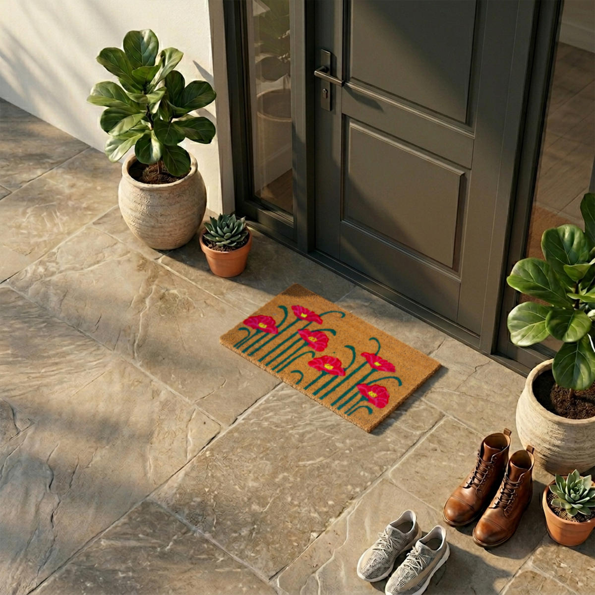 ROHOŽ - viacfarebná, textil/plast (60/40cm) - Relaxdays