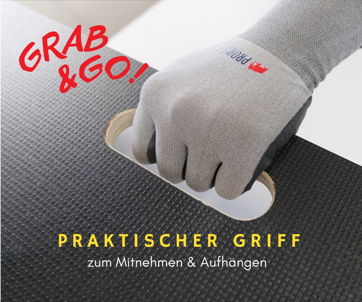 TRANSPORTROLLER 2er-Set Hercules mit 4 Rollen 15x58x58cm Traglast 300kg Siebdruck Holzplatte Schwarz - Schwarz, Metall (58/58/15cm) - PROREGAL