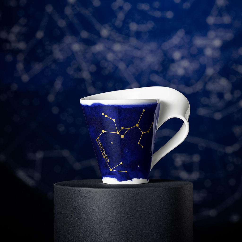 TASSE SCHÜTZE NewWave Stars weiß-blau 300 ml - Blau/Weiß, Keramik (0.3L) - Villeroy & Boch