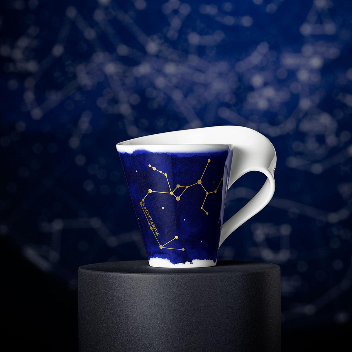 TASSE SCHÜTZE NewWave Stars weiß-blau 300 ml - Blau/Weiß, Keramik (0.3L) - Villeroy & Boch