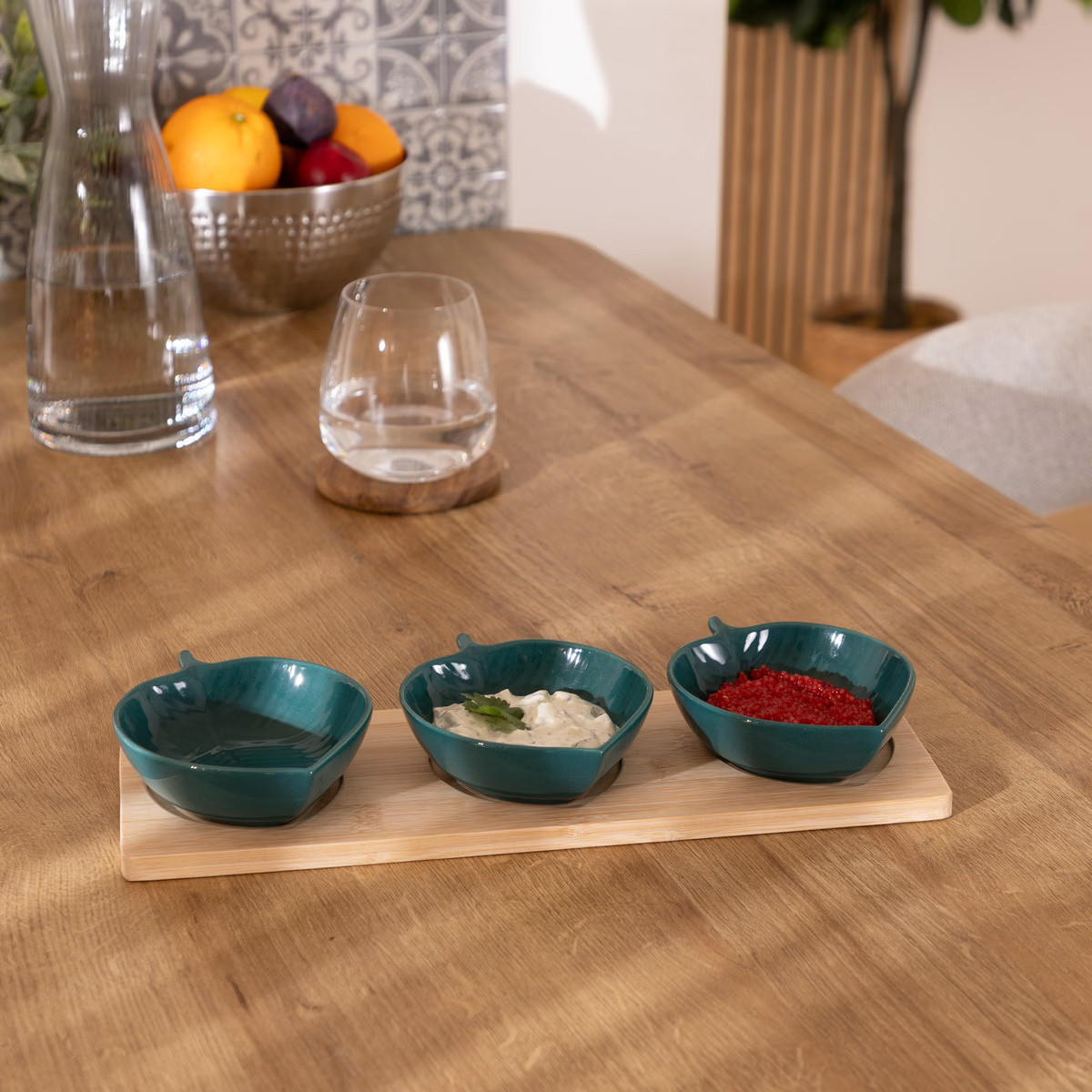 VORSPEISEN-SET Yucatan 4-teilig - Multicolor, Keramik (32cm) - Secret de Gourmet