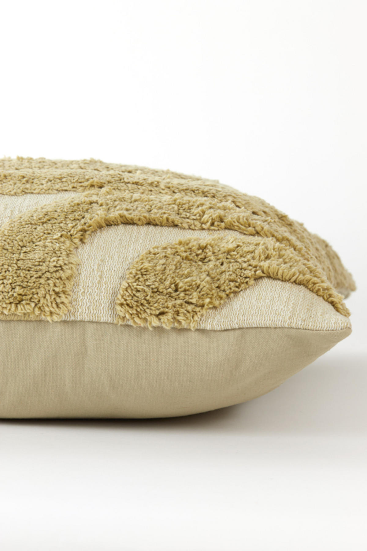 DEKOKISSEN Sakala Grün 45/45 cm - Grün, Textil (45/45cm) - Light & Living