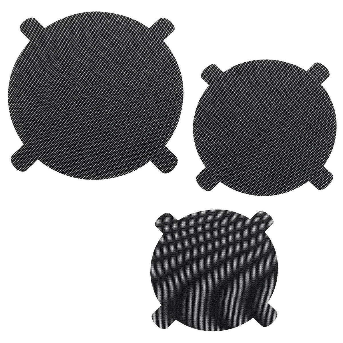 PFANNENSCHONER 3er-Set - Schwarz, Textil (25/25cm) - Maximex