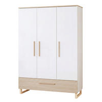 KINDERKLEIDERSCHRANK Noah - Eichefarben/Weiß, Holz/Holzwerkstoff (118/190/52cm) - Roba
