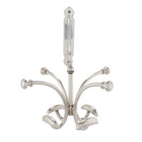 WANDGARDEROBE mit 8 Haken - Silberfarben, Metall (41/40/29cm) - Signature