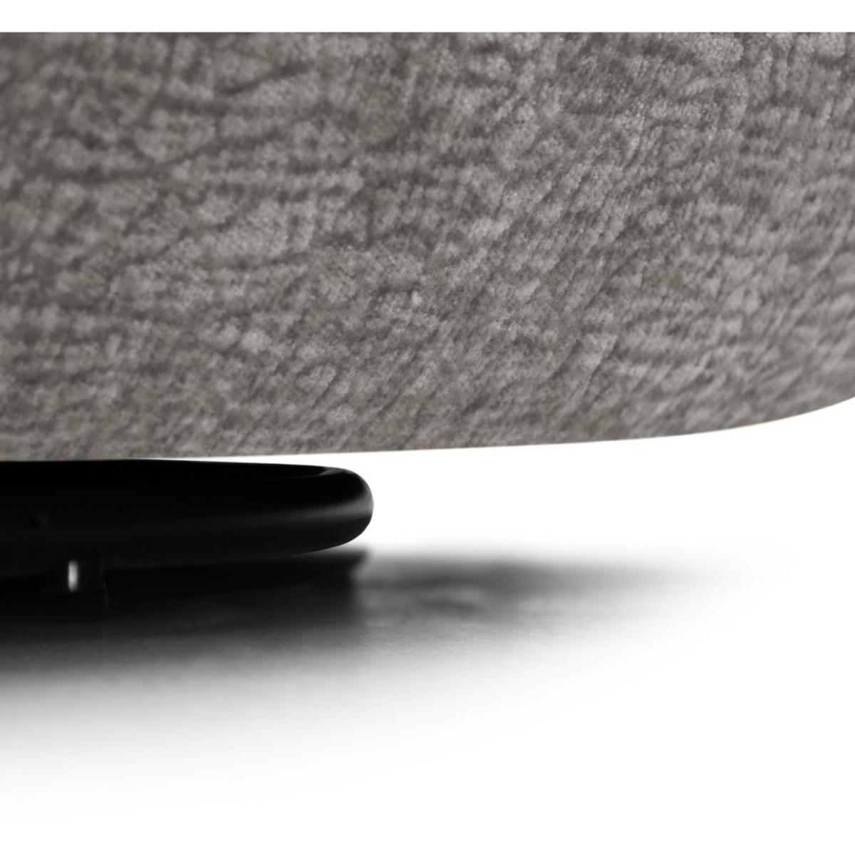 SESSEL Nano, Drehsessel mit runder Form, Hellgrau - Hellgrau, Textil (95/75/95cm) - Beautysofa