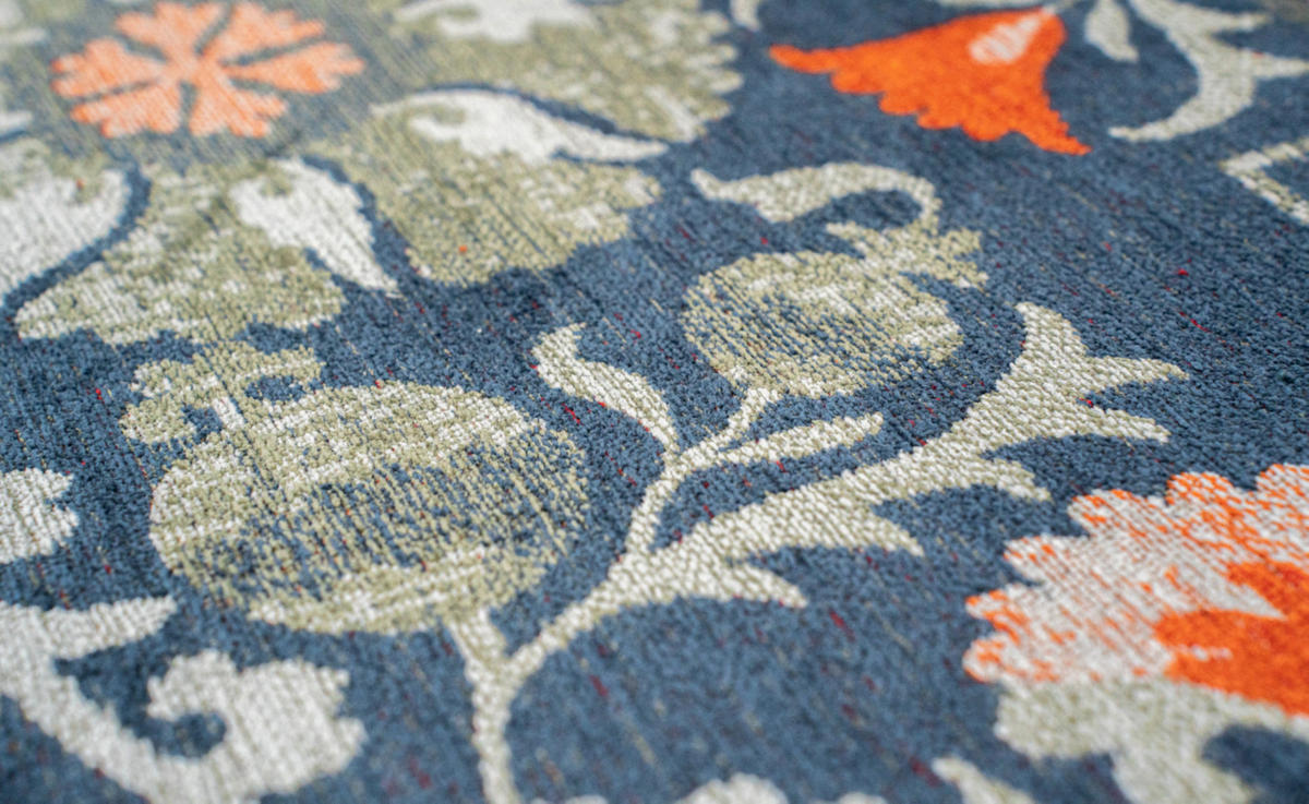 TEPPICH Flachgewebe Orient TABRY Blau 240 x 340 cm - Blau, Textil (240/340cm) - Novatrend