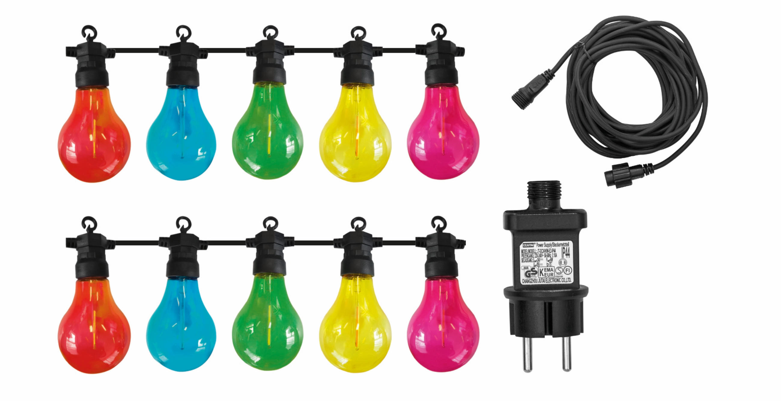 PARTYLICHTER 13.5/13.5/29cm - Schwarz, Kunststoff (29cm) - Luxform
