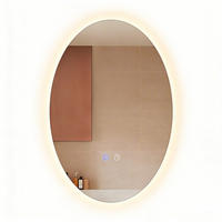 BADSPIEGEL mit Beleuchtung Kelven 3/50/70 cm - Weiß, Glas (50/70/3cm) - ZMH