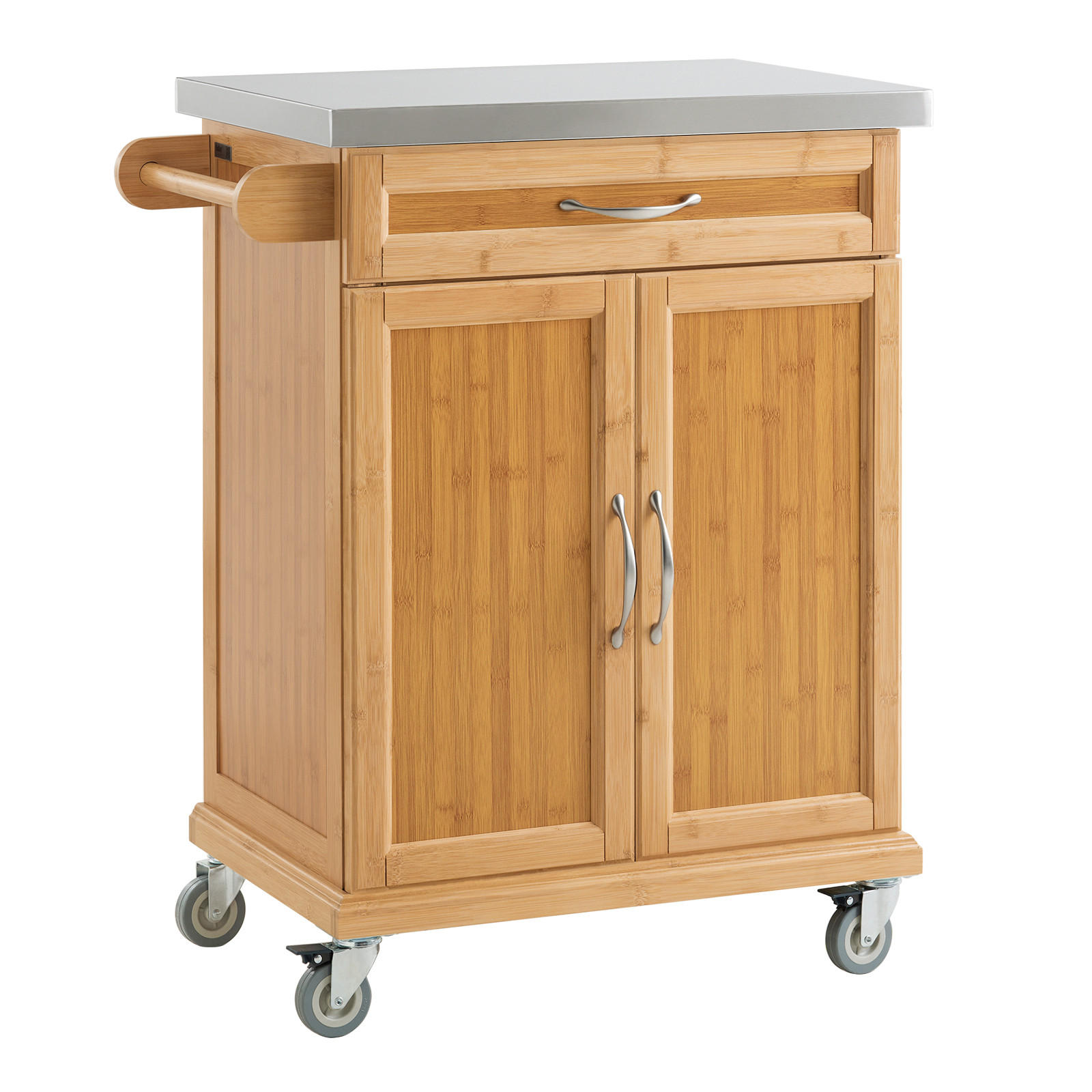 KÜCHENWAGEN Bambus - Naturfarben, Holzwerkstoff (74/90/46cm) - SoBuy