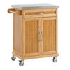 KÜCHENWAGEN Bambus - Naturfarben, Holzwerkstoff (74/90/46cm) - SoBuy