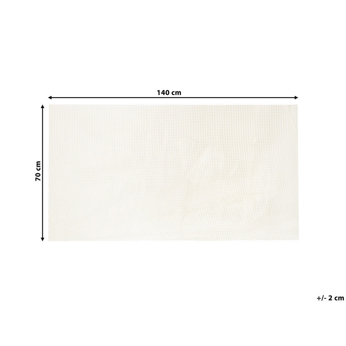 ANTIRUTSCHMATTE Balad 140/70 cm - Weiß, Kunststoff (70/140cm) - Beliani