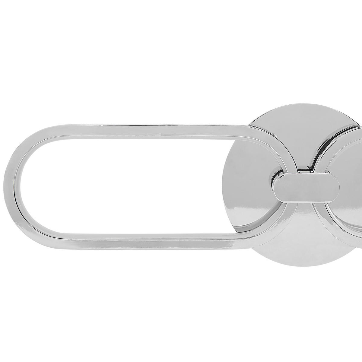 WANDLEUCHTE Krang 50x2x14 cm - Silberfarben, Metall (50/14/2cm) - Beliani