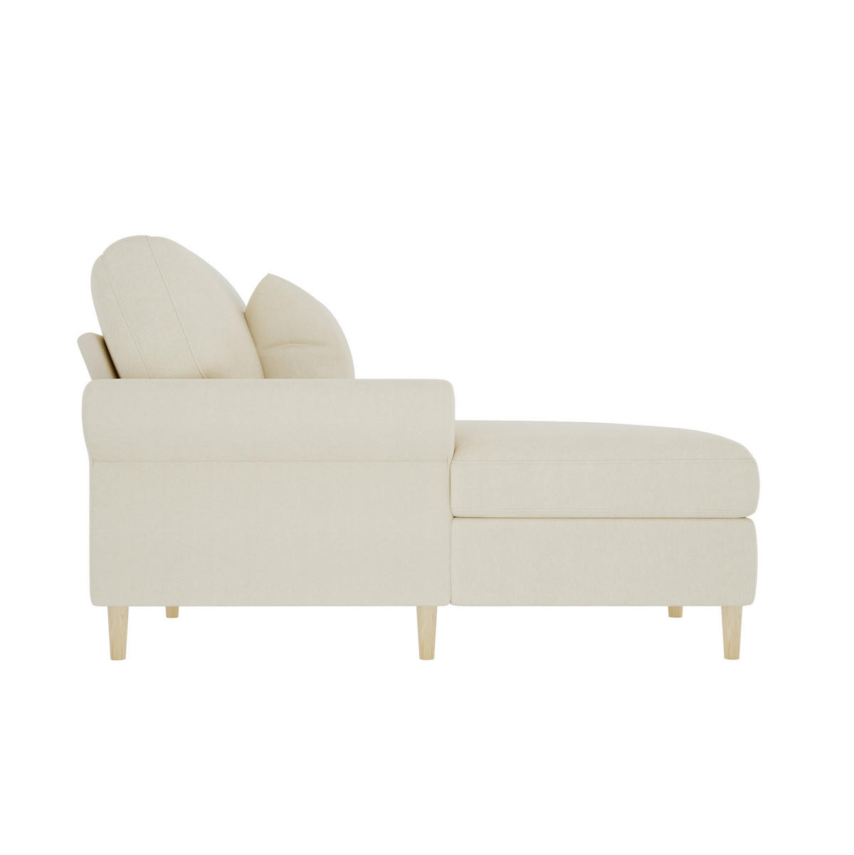 SCHLAFSESSEL 133/87/90 cm in Beige aus Samt mit Liegefunktion und Kissen - Beige, Textil (87/90/133cm) - Flora Grace