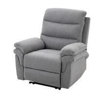 RELAXSESSEL mit Liegefunktion, Hellgrau - Hellgrau, Metall (92/102/91cm) - HOMCOM
