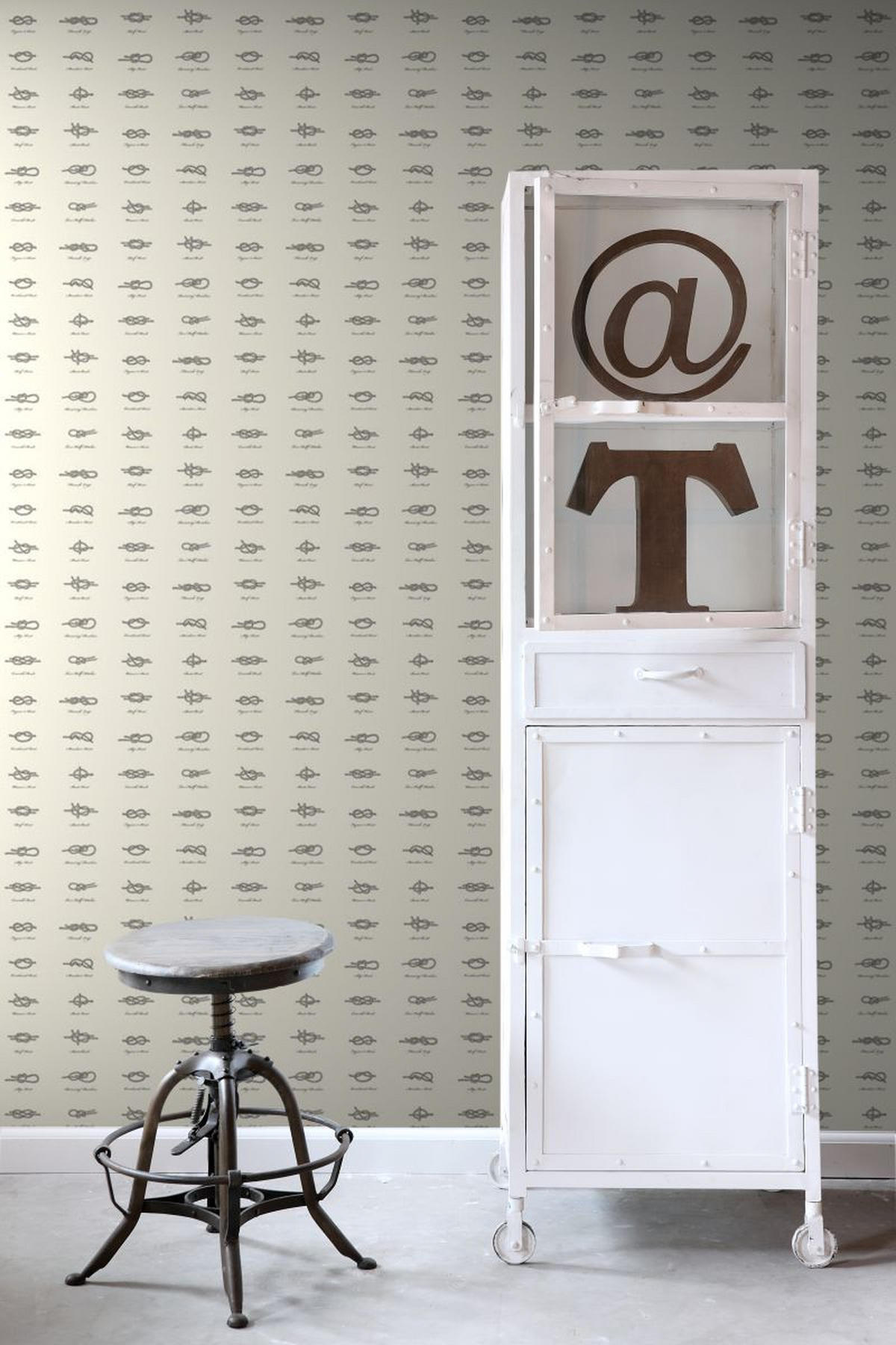 TAPETE Knoten 53 cm x 10.05 m - Braun, Papier (53/0.1cm) - ESTAhome